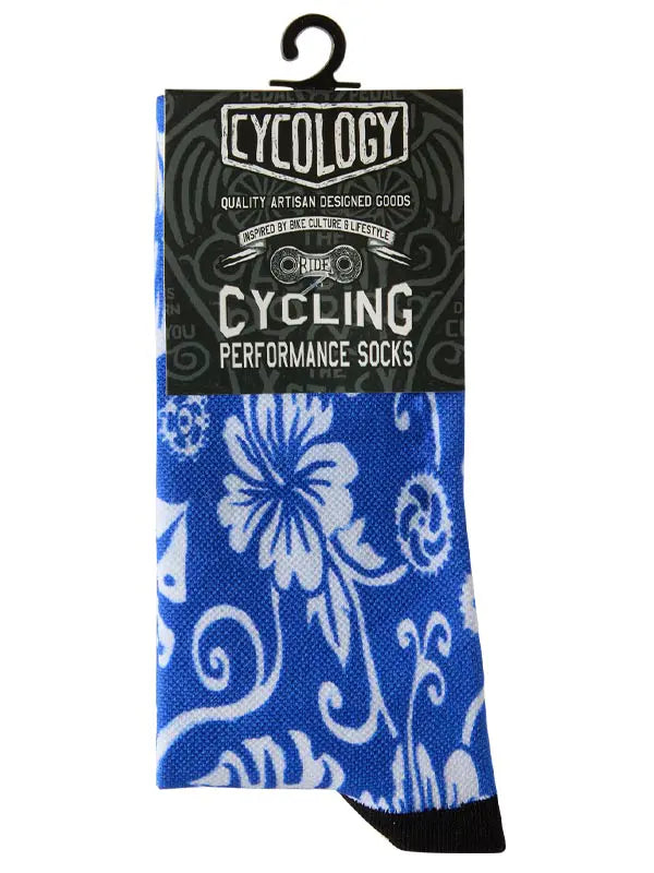 Waimea Blue Cycling Socks