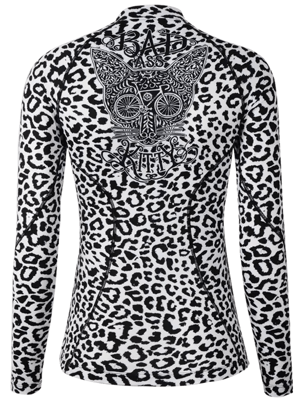 Kitty Women's Long Sleeve Base Layer White - Cycology Clothing UK