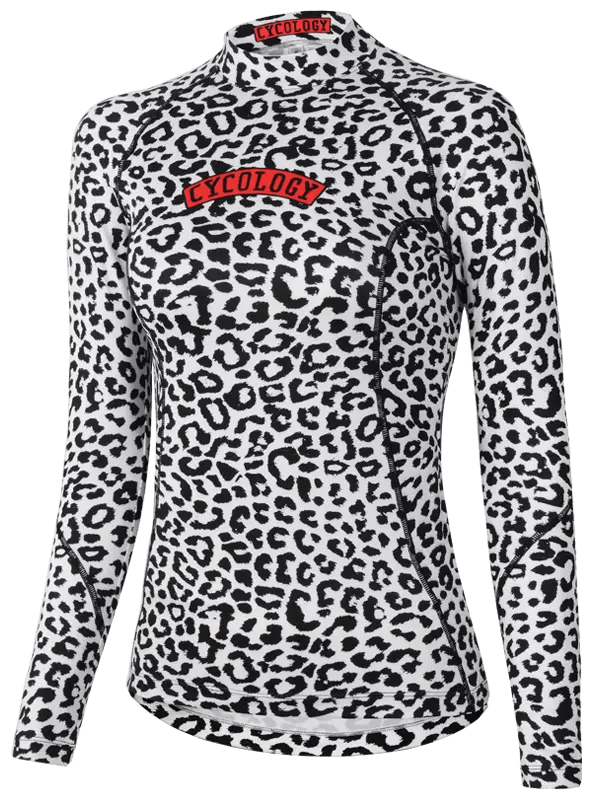 Kitty Women's Long Sleeve Base Layer White - Cycology Clothing UK