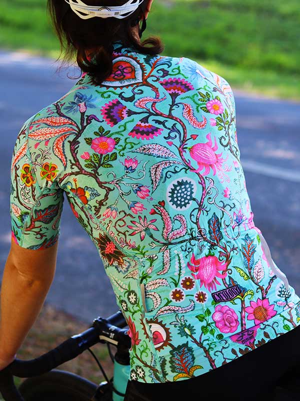 Womens floral deals cycling jersey